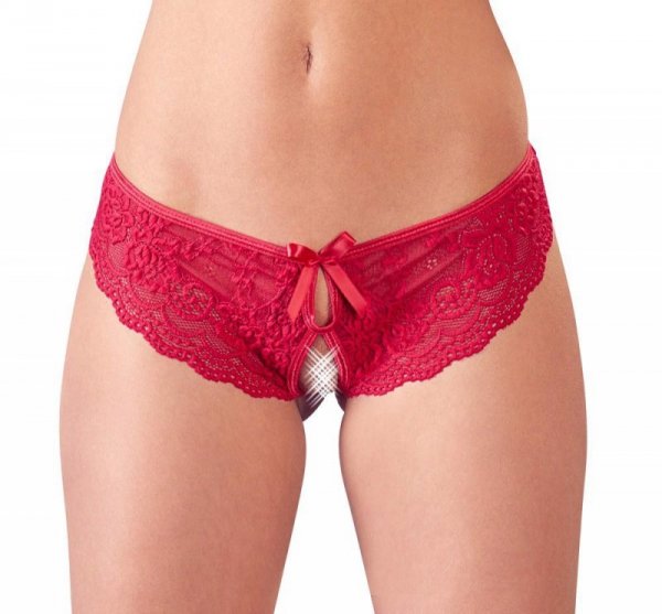 Cottelli LINGERIE Lace Briefs Crotchless