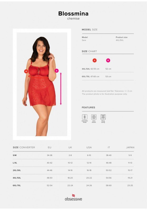 Obsessive Blossmina koszulka i stringi