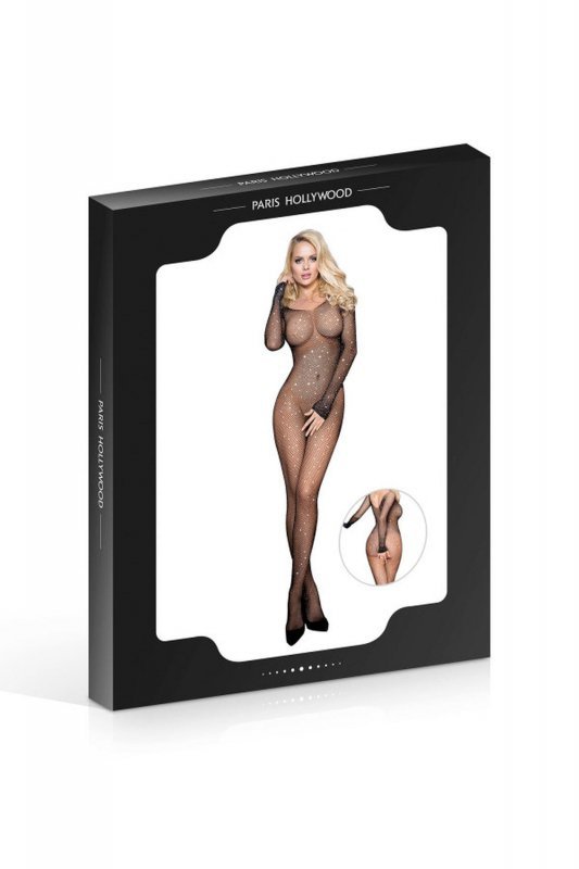 Paris Hollywood COMBINAISON STRASS NOIR