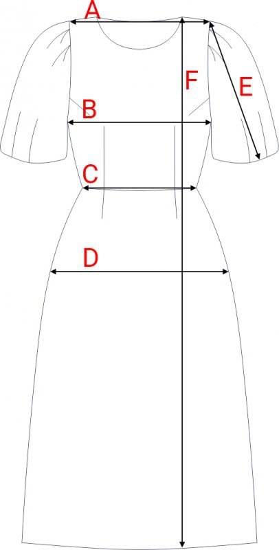 Stylove S399 Sukienka z bufiastymi rękawami - zimny niebieski
