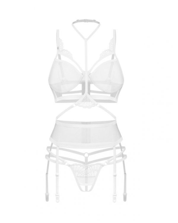 Obsessive Premisis White otwarty komplet 3-częściowy