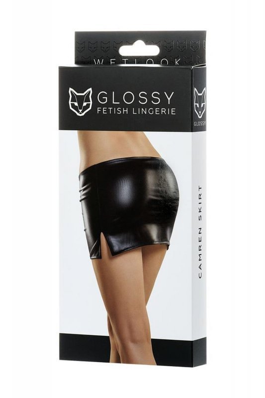 Glossy 1 Glossy Shiny Wetlook skirt CAMREN PROMO