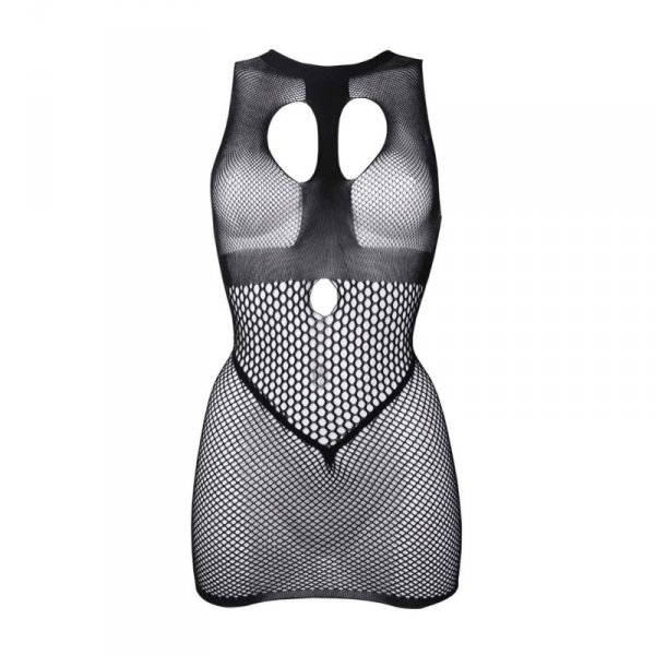 Le Désir Duo Net Open Cup Mini Dress - One Size