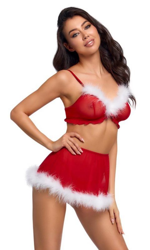 Cottelli LINGERIE X-Mas Top+Skirt