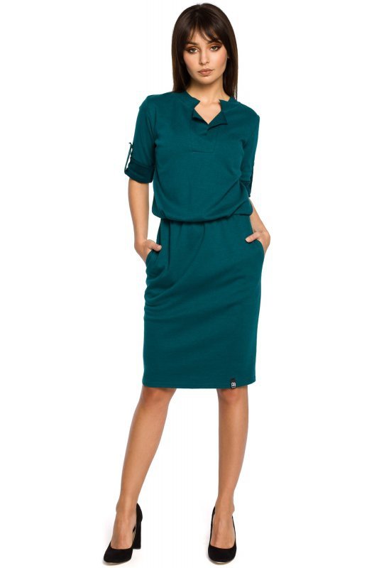 BeWear B056 sukienka zielona
