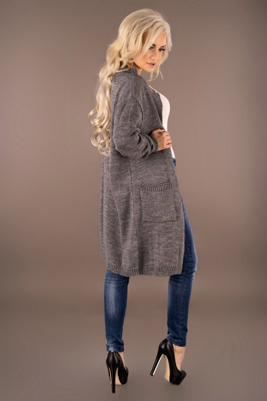 Merribel Elwiran Dark Grey sweter