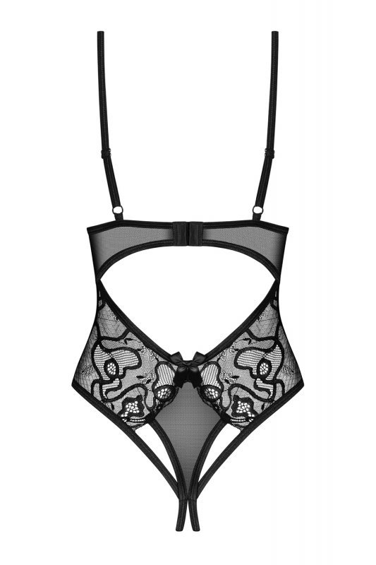 Body Obsessive Blomentis crotchless teddy - WYSYŁKA 24H