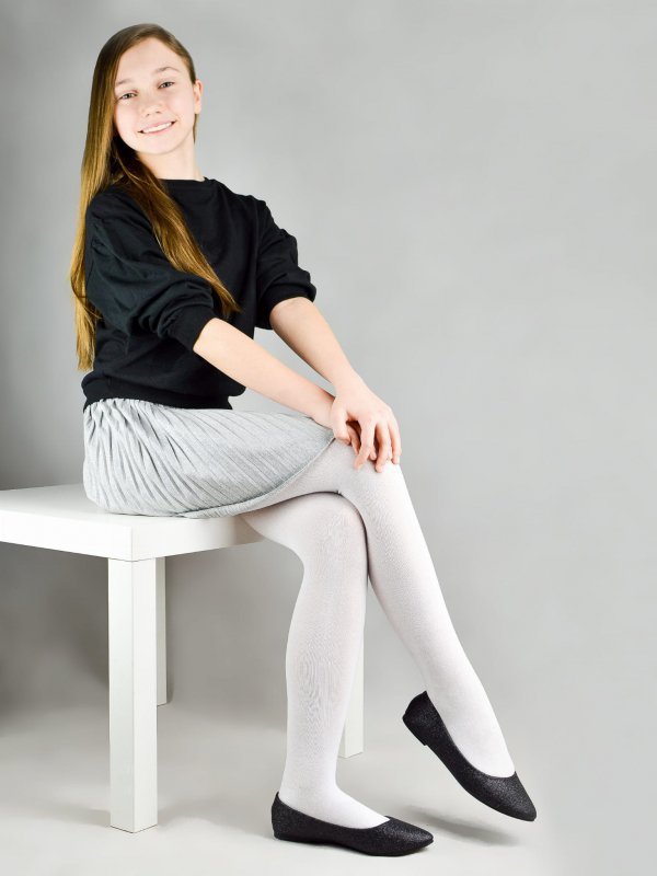 NOVITI RAJSTOPY BAWEŁNIANE RB001 GŁADKIE R.140-158