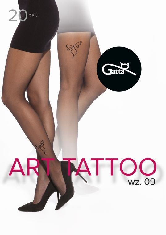 GATTA RAJSTOPY ART TATTOO WZ.09 20 DEN R.5