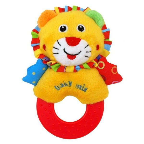 BABY MIX GRZECHOTKA PLUSZOWA LEW