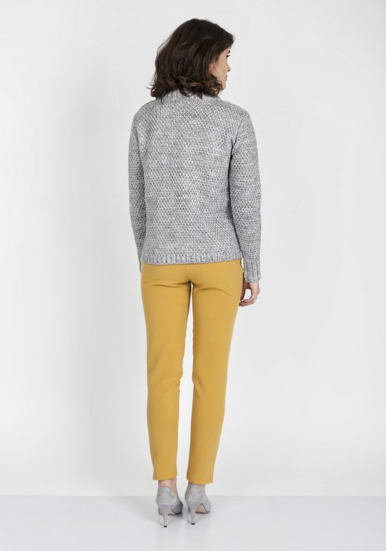 MKMSwetry Sweter Estelle SWE 121 Szary