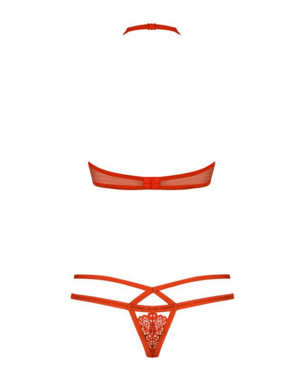 Obsessive Komplet Secret of Love 838-SET-3 Czerwony