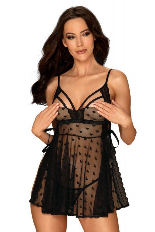 Obsessive Koszulka Heartia Babydoll + stringi GRATIS!