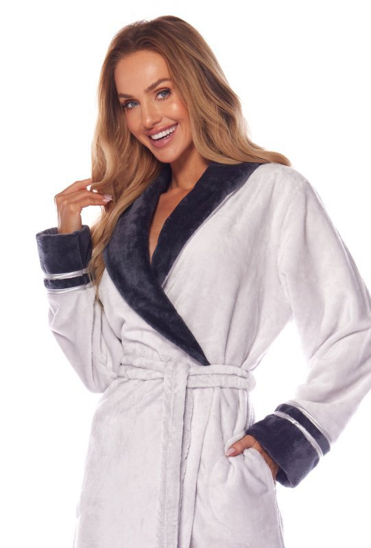 L&amp;L Szlafrok Claudia 2206 Perłowy