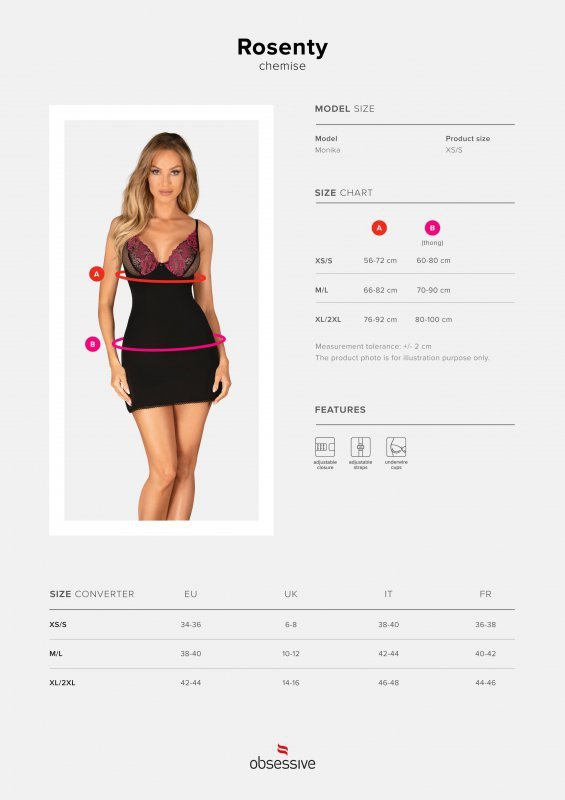 Obsessive Koszulka Rosenty + stringi GRATIS!