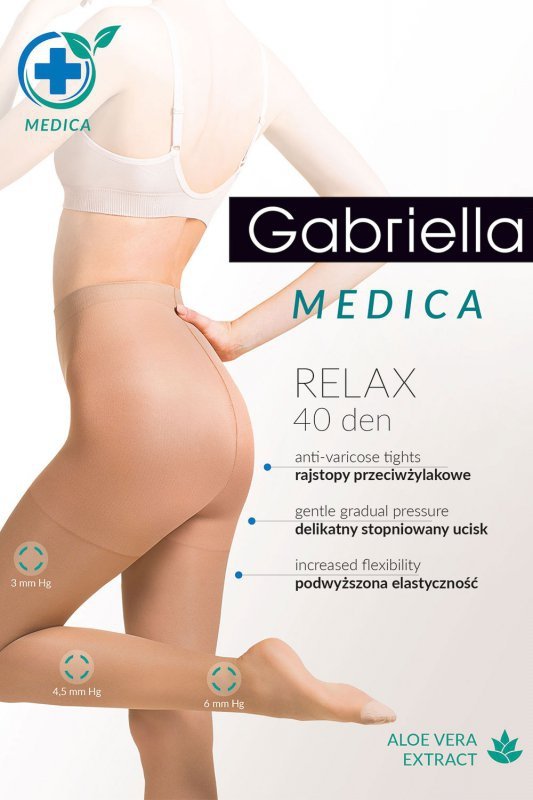 Gabriella Medica Relax 40 DEN Code 111 bielizna wyrób pończoszniczy rajstopy