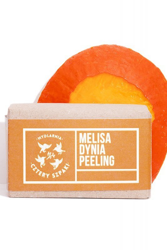 Mydlarnia Cztery Szpaki Mydło Melisa Dynia Peeling kosmetyki do kąpieli mydło