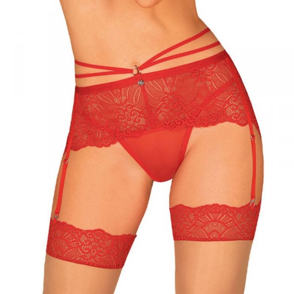 Obsessive Loventy garter belt bielizna pas do pończoch niski