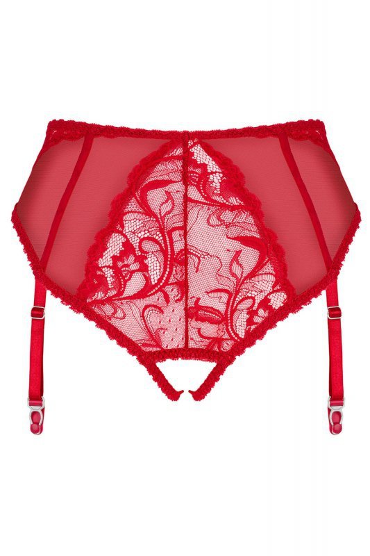 Obsessive Dagmarie garter panties bielizna majtki figi otwarte z pasem