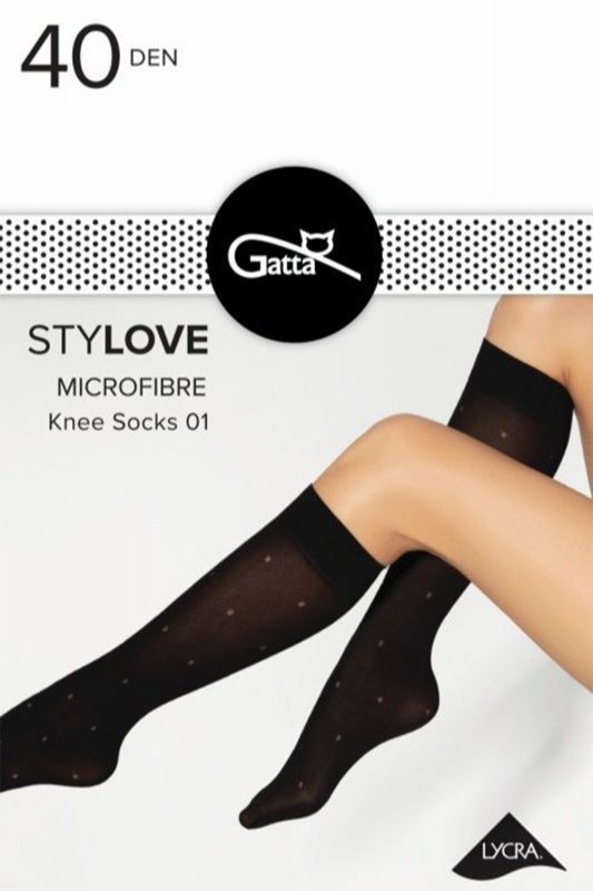 Gatta Stylove 01 40 DEN bielizna wyrób pończoszniczy podkolanówki