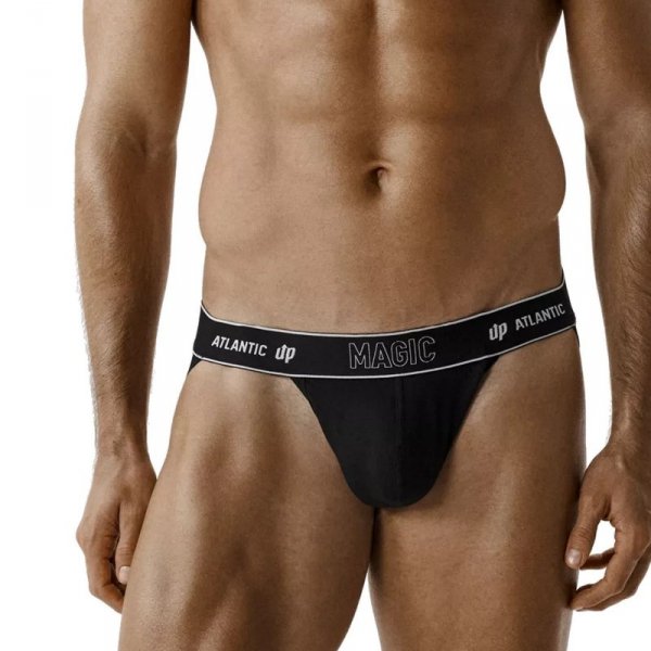 Atlantic Slipy otwarte jockstrap 2BMP 1591 2-pak czarne