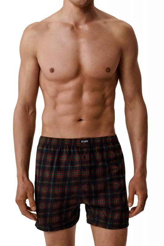 Atlantic Bokserki 013 2-pak zielone/granatowe