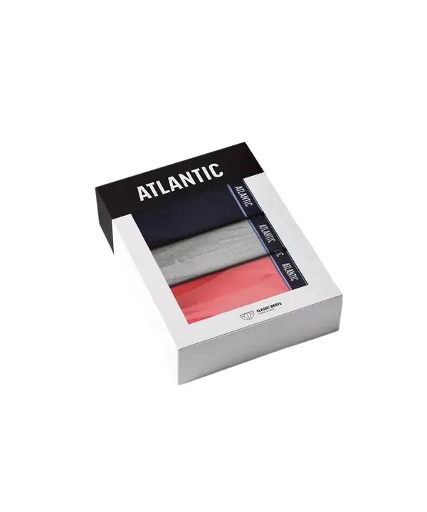 Atlantic Slipy 200 3-pak granat/koral/szary melanż