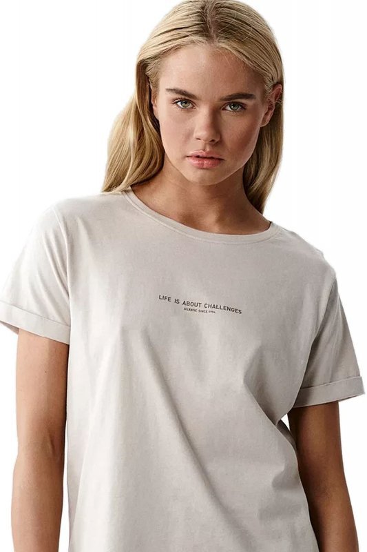 Atlantic Piżama damska NLP 508 beż/kam