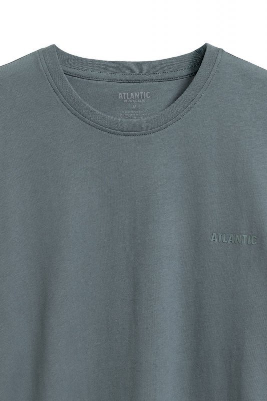 Atlantic Piżama męska 372 szmaragd/szary melanż