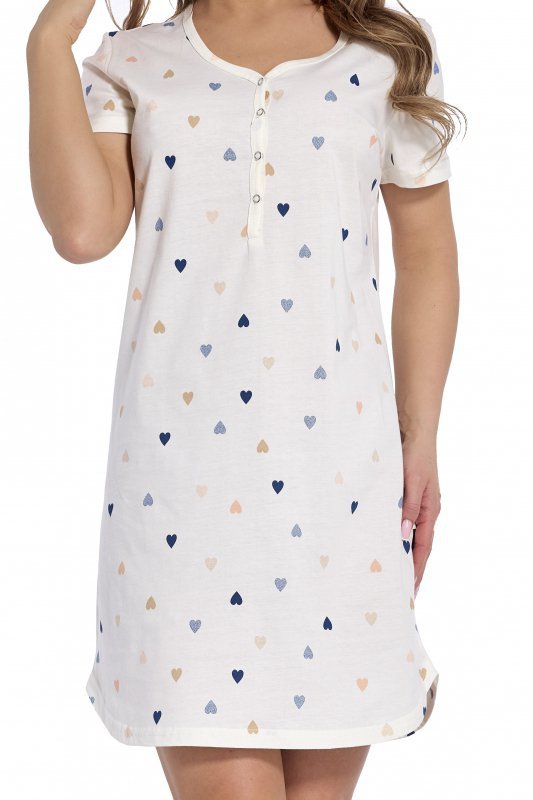 Cornette Koszula nocna Heart3 617/309 ecru