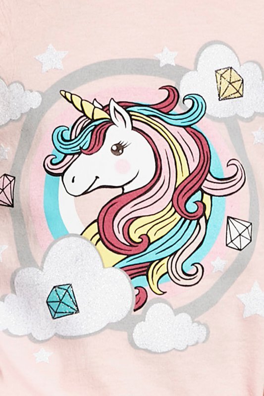 Cornette Piżama Unicorn 459/96 różowa