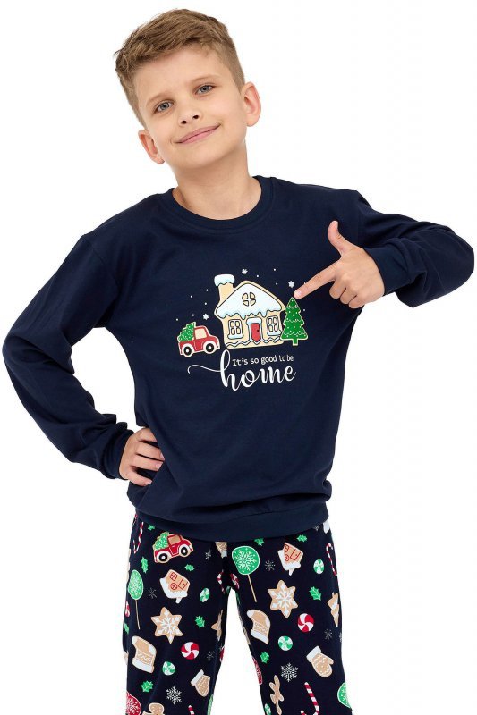 Cornette Piżama dziecięca Home 966/157 granat