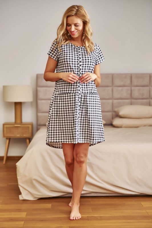 Doctornap Koszula nocna TCB 9444 black check