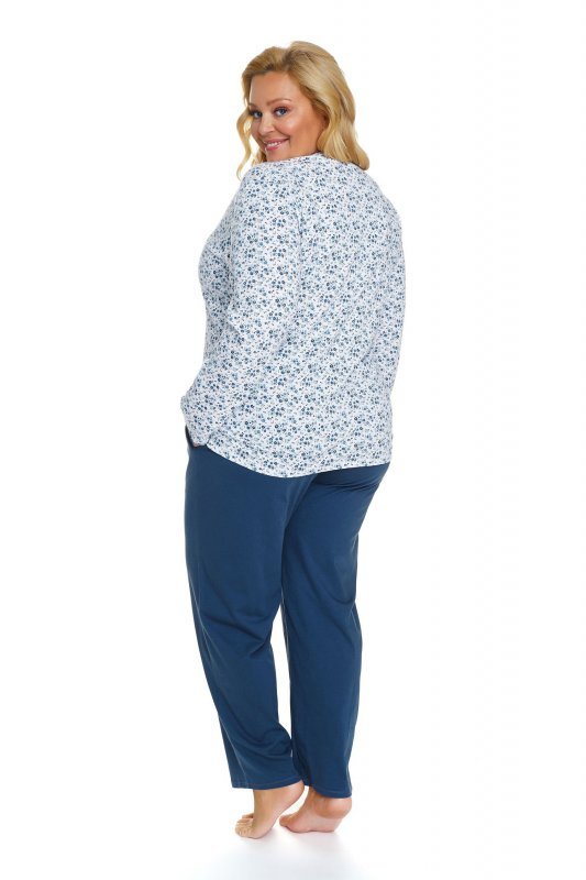 Doctornap Piżama damska PB 5282 navy bloom plus