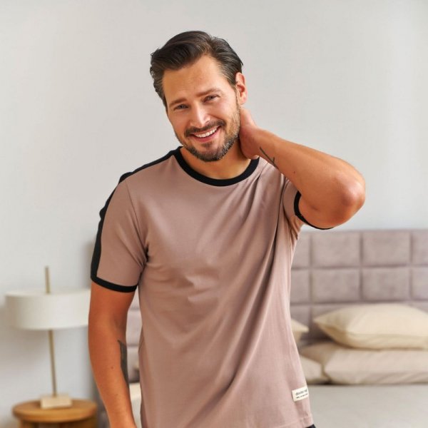 Doctornap Piżama męska PMB 7477 beżowa