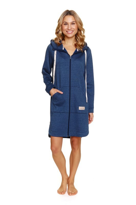 Doctornap Szlafrok damski SMZ 7228 indigo mel.