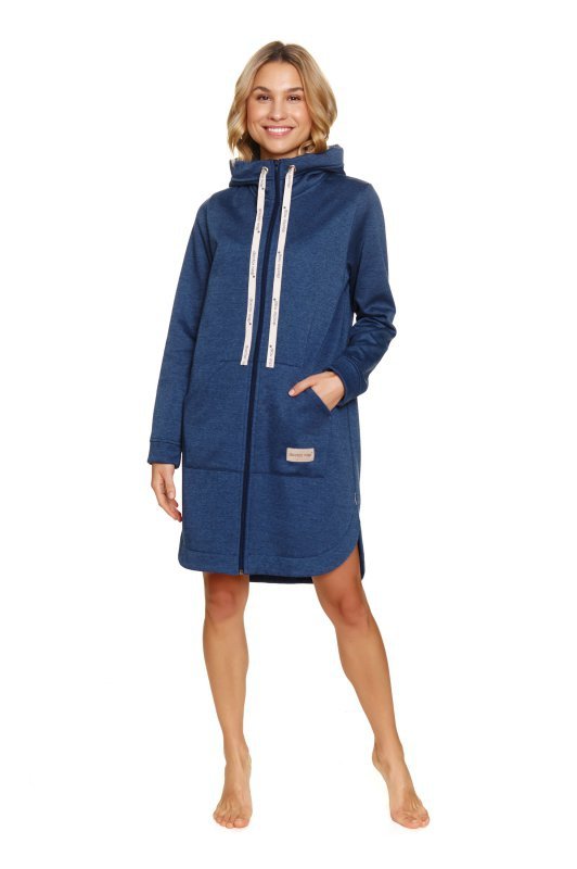 Doctornap Szlafrok damski SMZ 7228 indigo mel.
