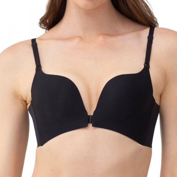 Gatta Biustonosz push up Frontopen czarny