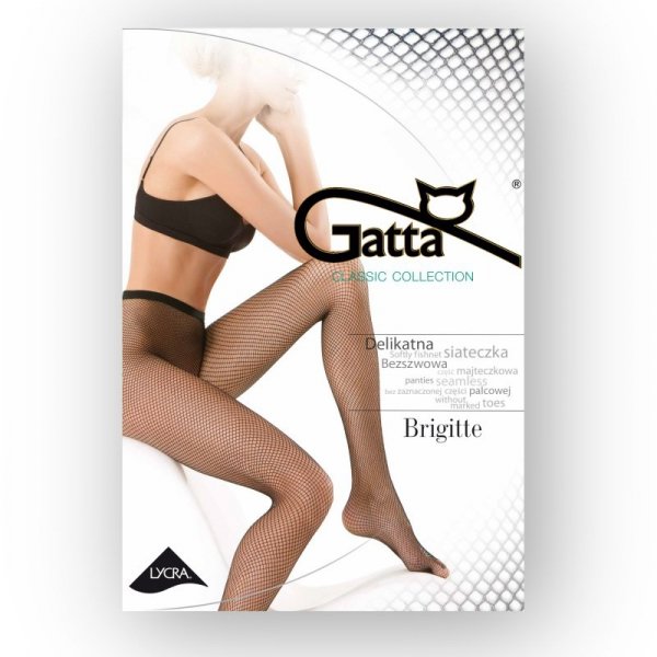 Gatta Rajstopy kabaretki Brigitte czarne