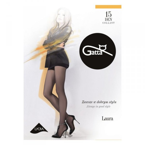 Gatta Rajstopy Laura 15 den lycra dark choco plus