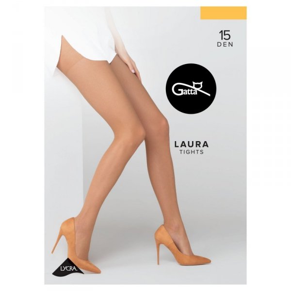 Gatta Rajstopy Laura 15 den lycra dark choco plus