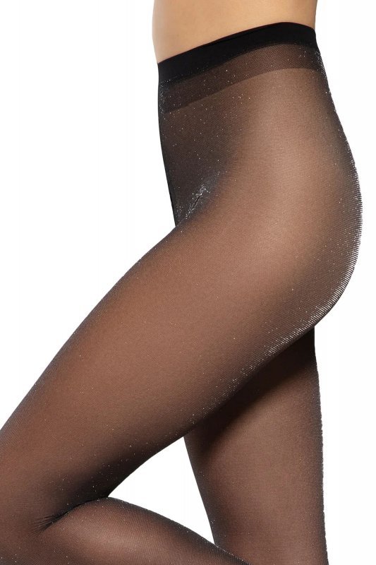 Gatta Rajstopy Nais lurex nero/silver