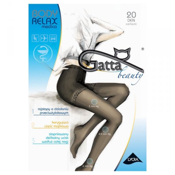 Gatta Rajstopy body relaxmedica 20 den visone
