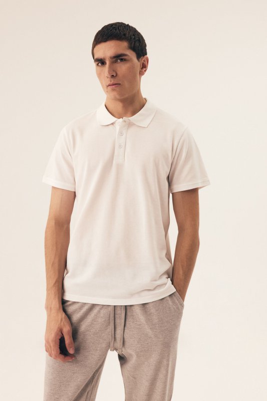 Esotiq-Henderson Koszulka polo Mile 43025 biała