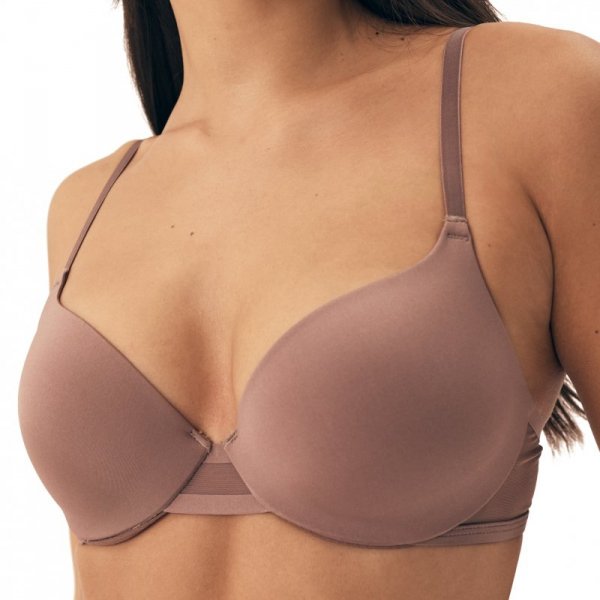 Esotiq-Henderson Biustonosz push-up Necio 42581 coffee