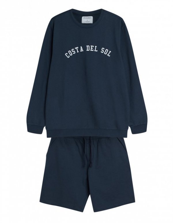 Esotiq-Henderson Piżama komplet Del 42637 granatowy