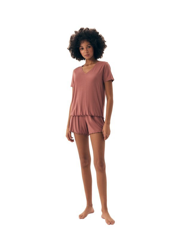Esotiq-Henderson Piżama damska Noves 43022 mauve