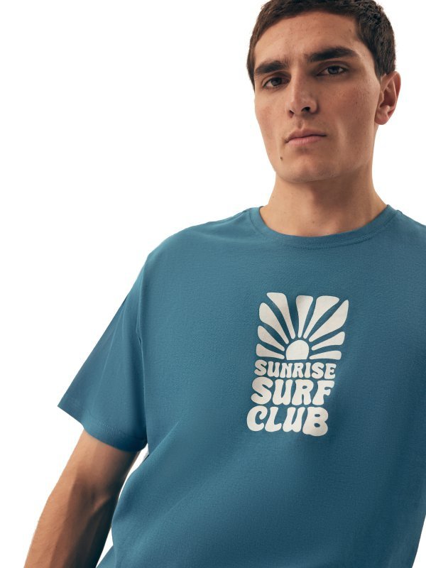 Esotiq-Henderson Piżama męska Sun 42600 aqua
