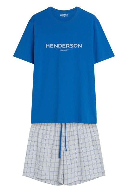 Esotiq-Henderson Piżama męska Nori 43453 niebieska
