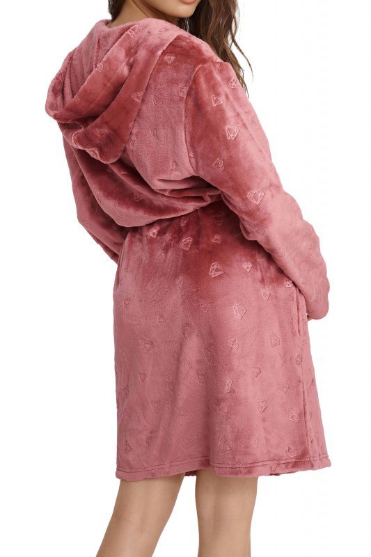 Esotiq-Henderson Szlafrok Glossy 41066 brudny róż